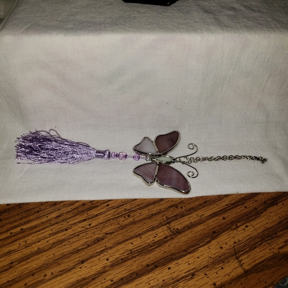 Stunning  Homemade Purple Butterfly Sun Catcher - Picture 5 of 5